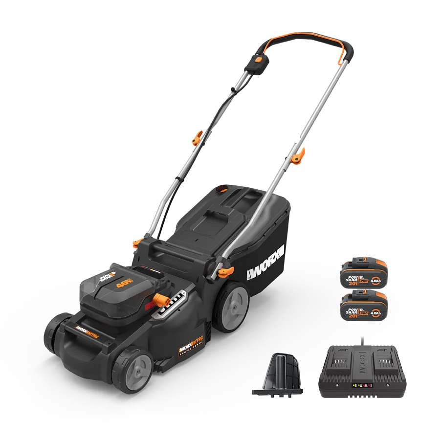 Worx WG737E 40V compact cordless mower official product image for small yards
